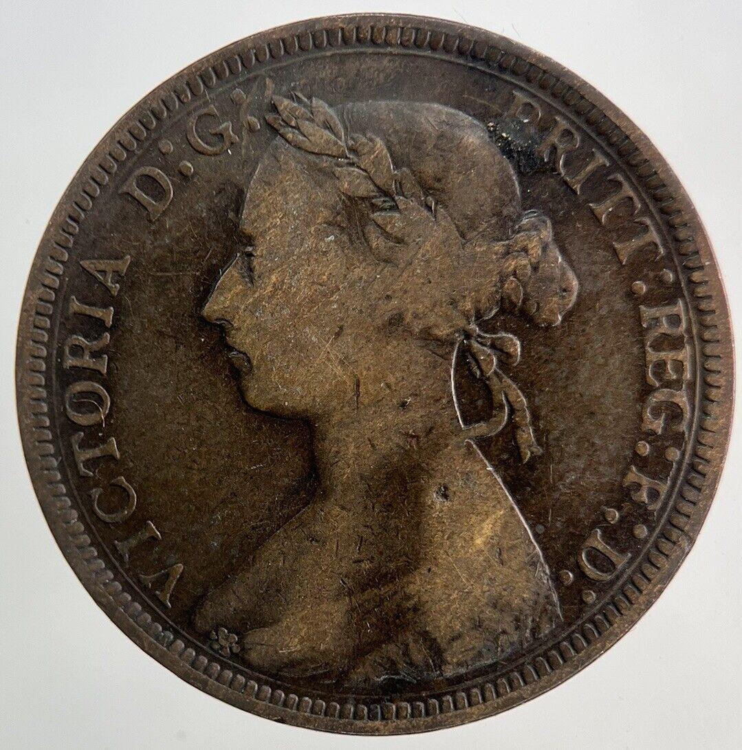 1891 Victoria Half-Penny Coin | Fine Collectable Grade