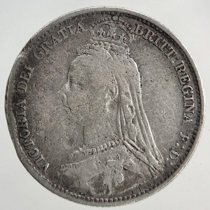 1891 Victoria Sixpence Silver Coin | Fine Collectable Grade