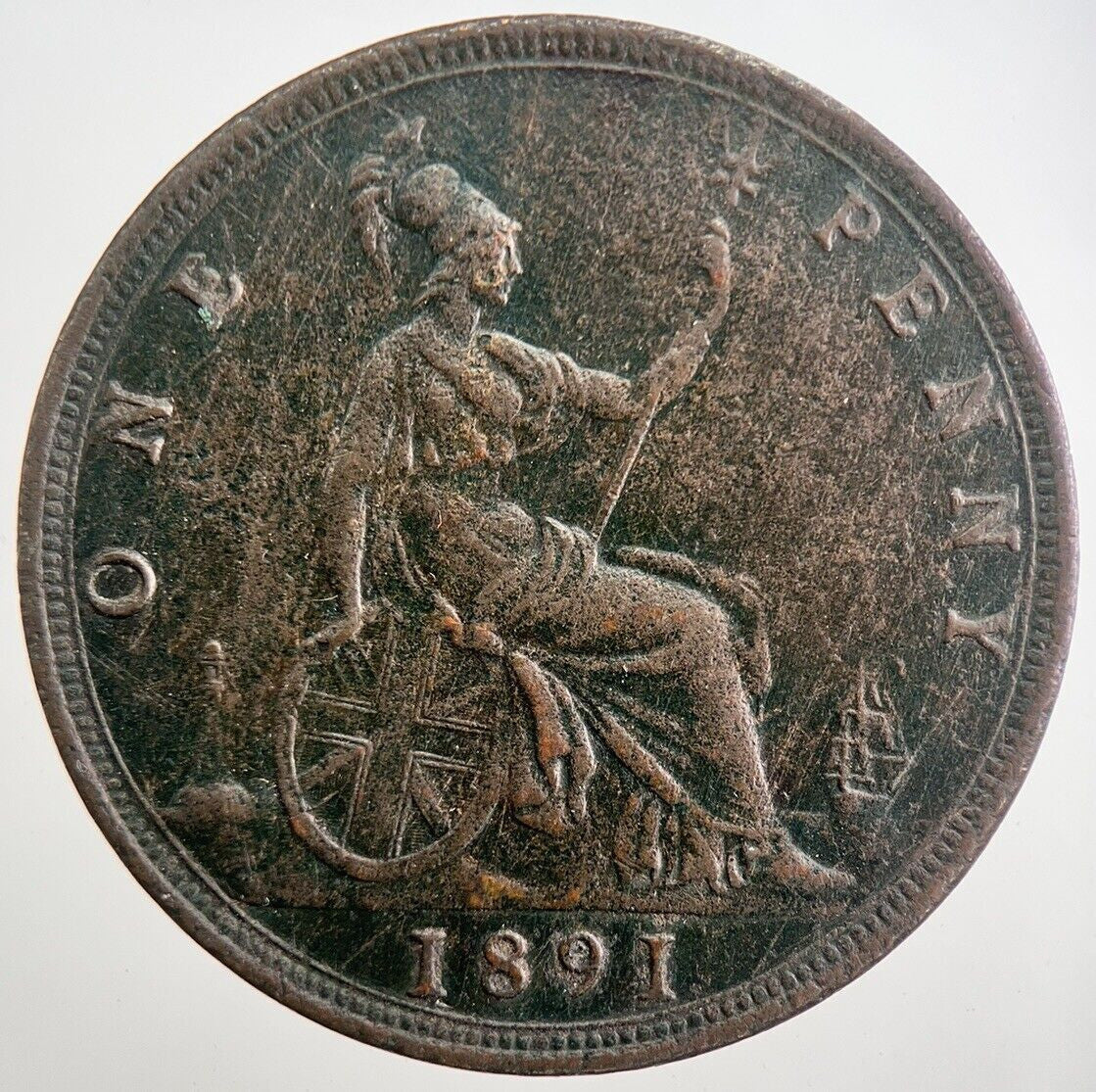 1891 Victoria Penny Coin | Fine Collectable Grade | a8017