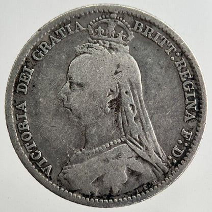 1891 Victoria Sixpence Silver Coin | Collectable Grade | a8198