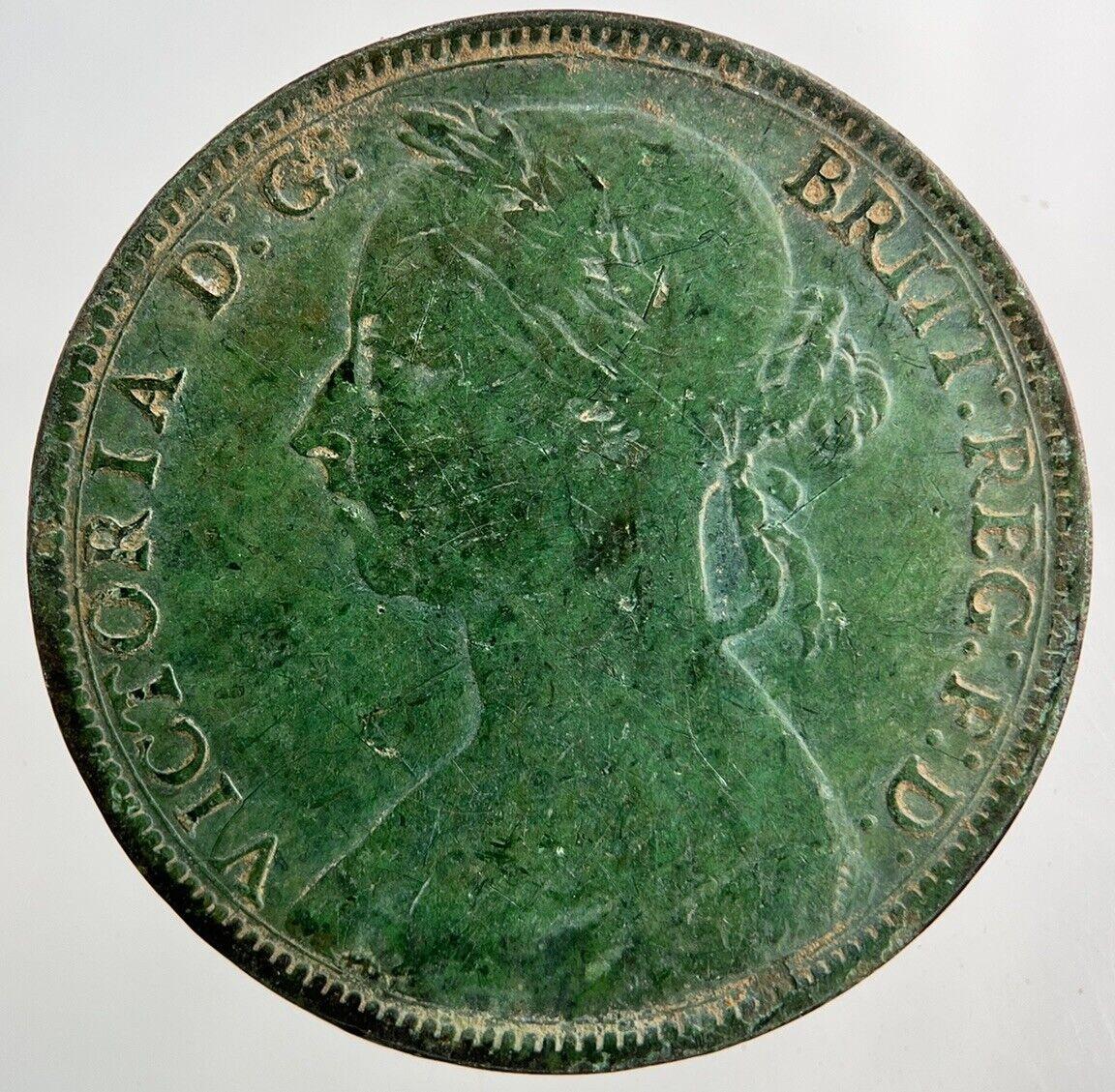 1891 Victoria One Penny Coin | Fine Collectable Grade