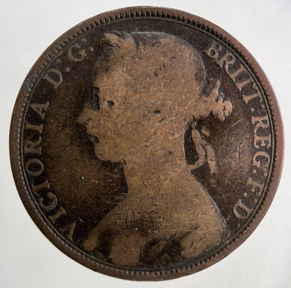 1891 Victoria One Penny Coin | Collectable Grade