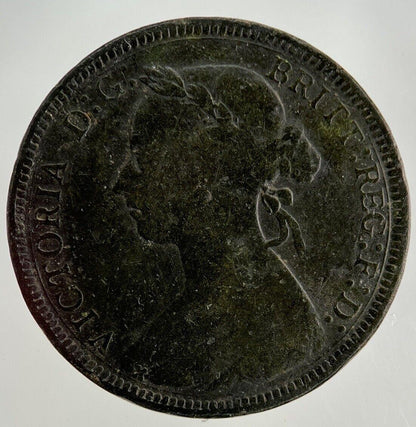 1891 Victoria Half-Penny Coin | Fine Collectable Grade
