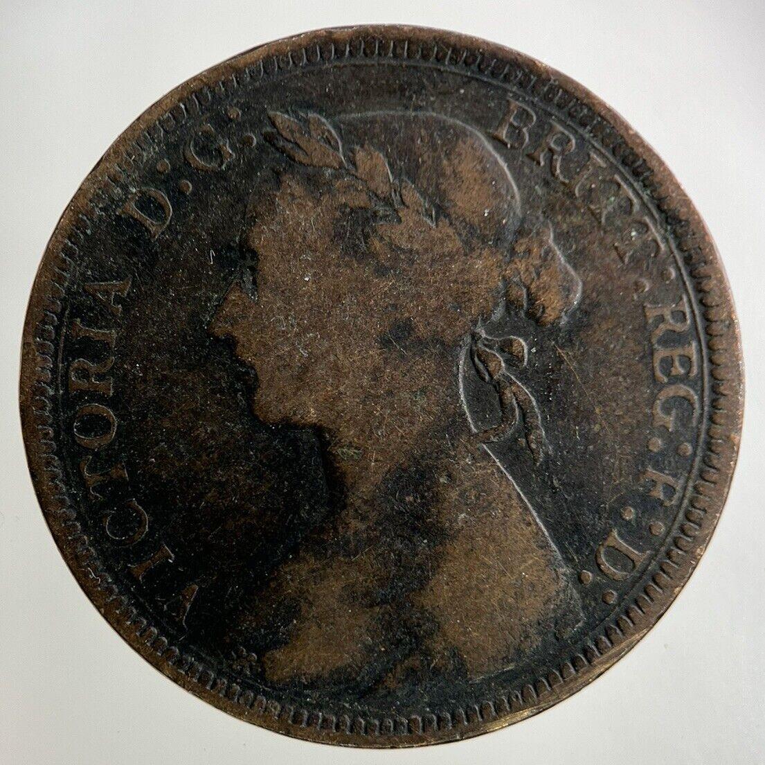 1891 Victoria Half-Penny Coin | Fine Collectable Grade