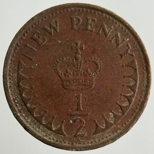 1971 Elizabeth II 2nd New 1/2 Half-Penny Coin | Fine Collectable Grade