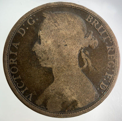 1891 Victoria One Penny Coin | Collectable Grade
