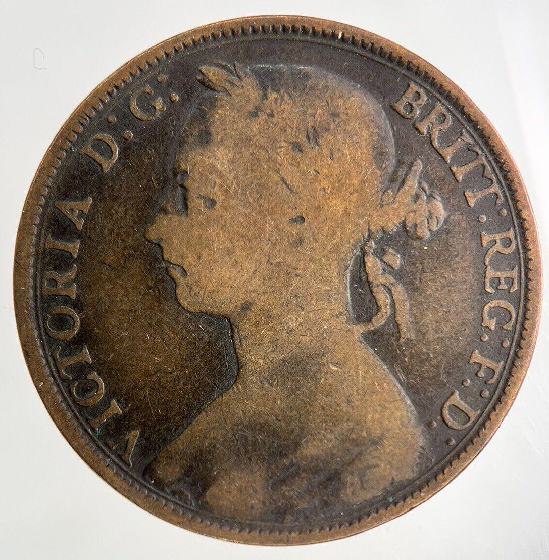 1891 Victoria One Penny Coin | Collectable Grade