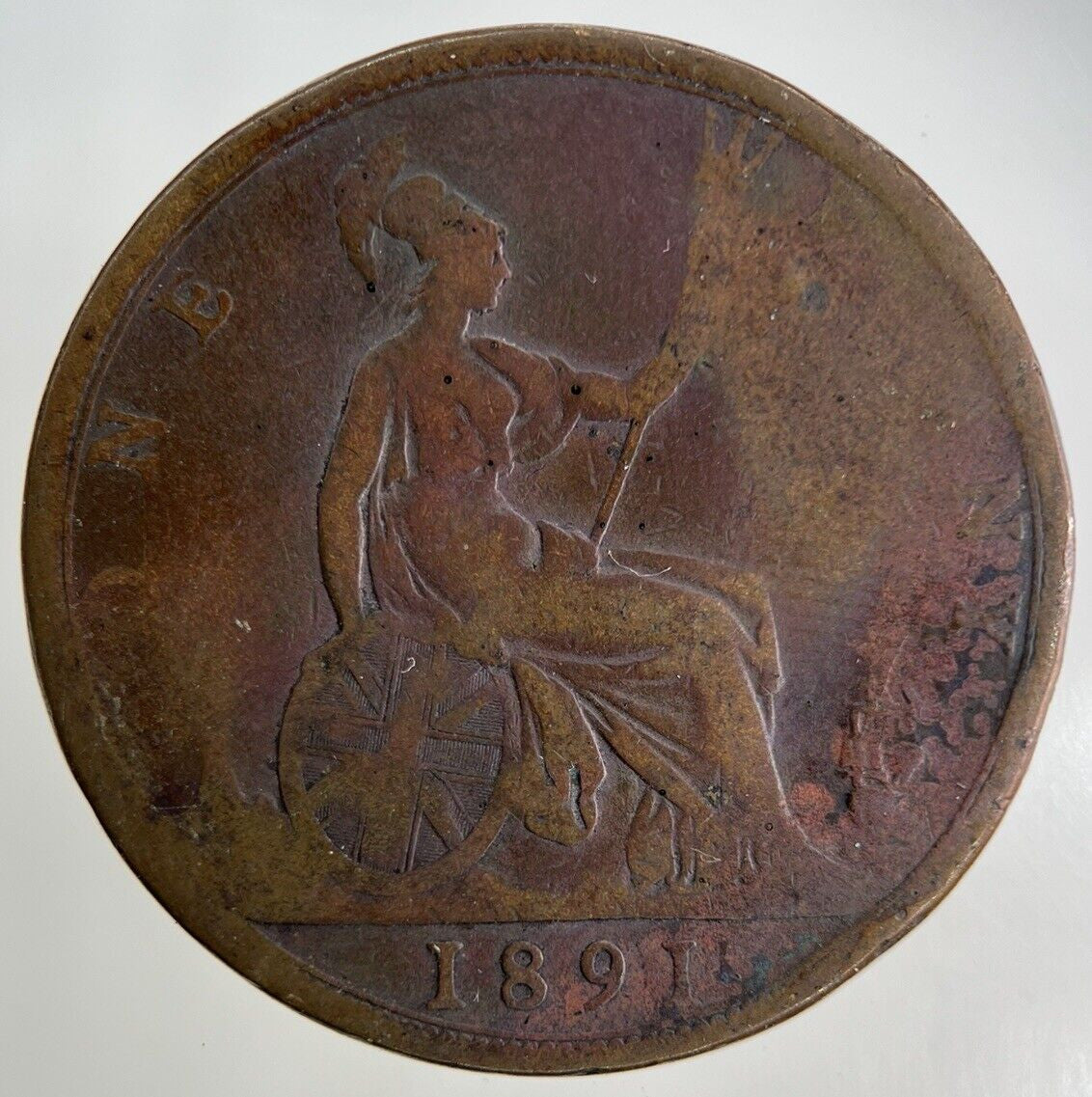 1891 Victoria One Penny Coin | Collectable Grade