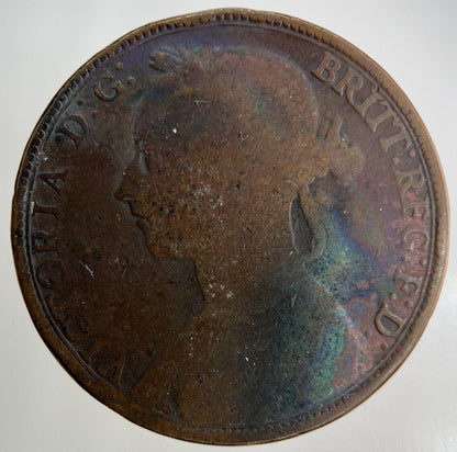 1891 Victoria One Penny Coin | Collectable Grade
