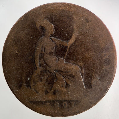 1891 Victoria One Penny Coin | Collectable Grade