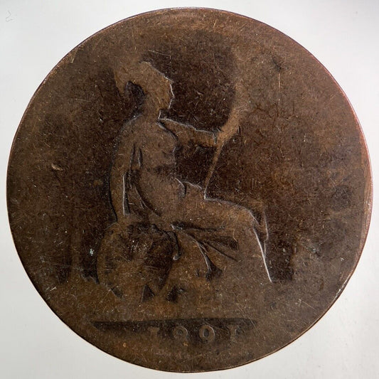 1891 Victoria One Penny Coin | Collectable Grade