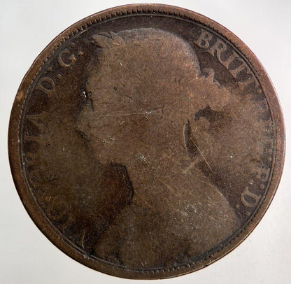 1891 Victoria One Penny Coin | Collectable Grade