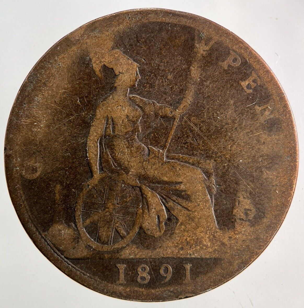 1891 Victoria One Penny Coin | Collectable Grade