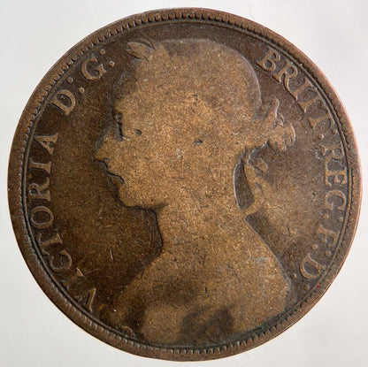 1891 Victoria One Penny Coin | Collectable Grade
