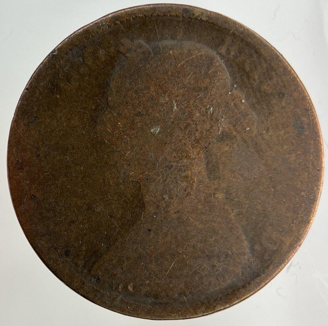 1891 Victoria Half-Penny Coin | Fair Grade