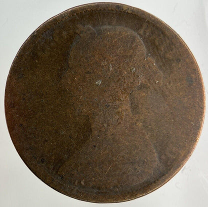 1891 Victoria Half-Penny Coin | Fair Grade