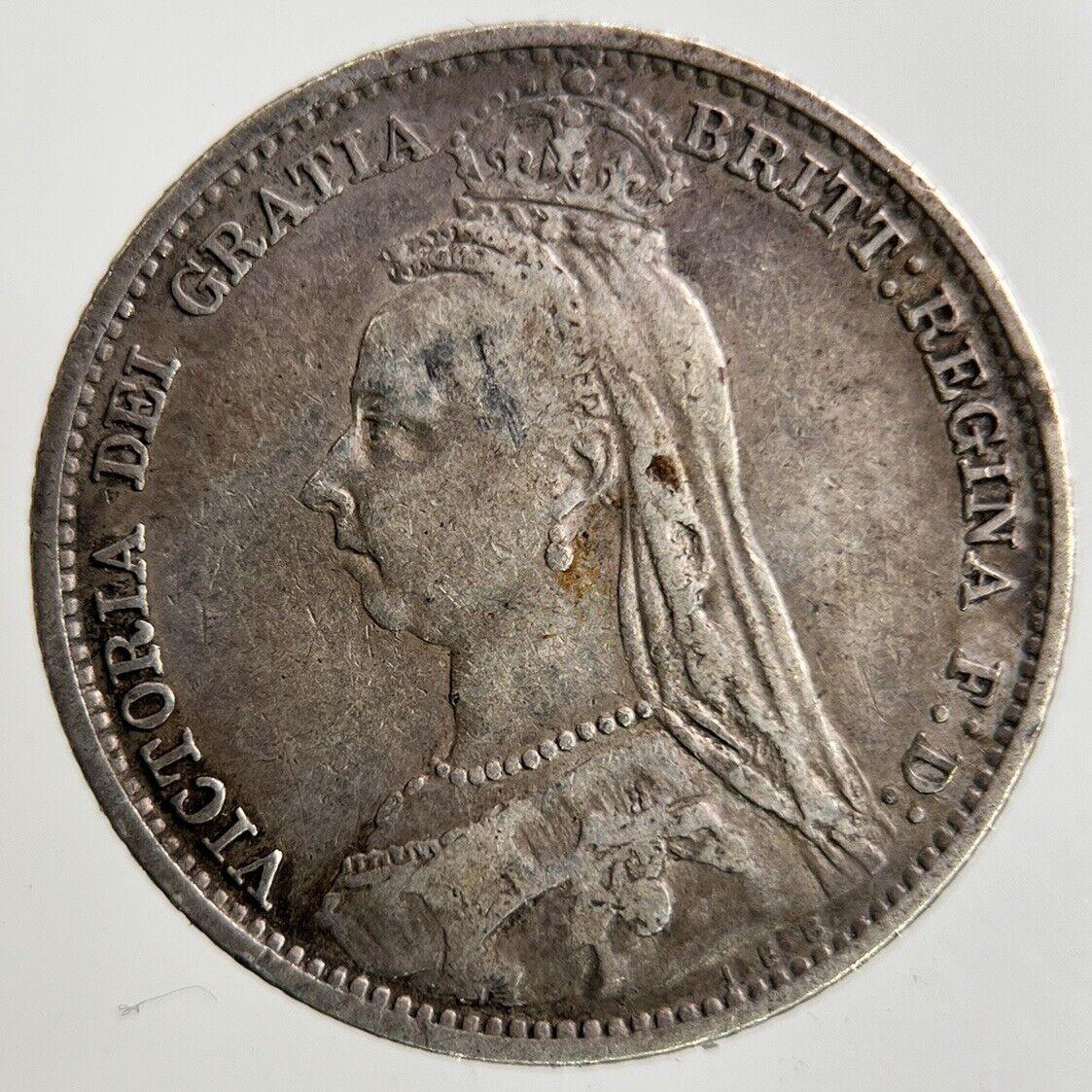 1891 Victoria Sixpence Silver Coin | Fine Collectable Grade