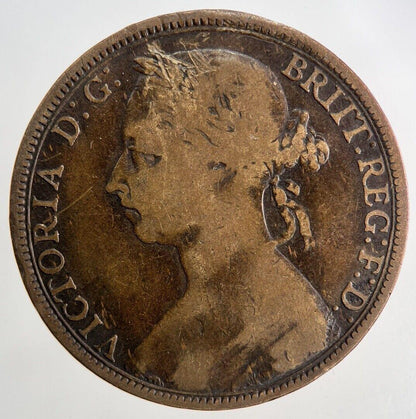 1891 Victoria One Penny Coin | Fine Collectable Grade