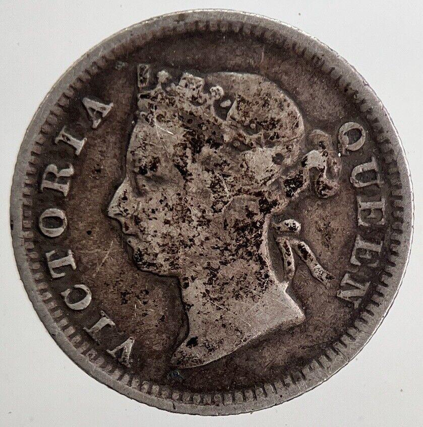 1891 Hong Kong 5 Cents Silver Coin | Collectable Grade | a5541