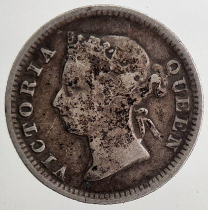 1891 Hong Kong 5 Cents Silver Coin | Collectable Grade | a5541