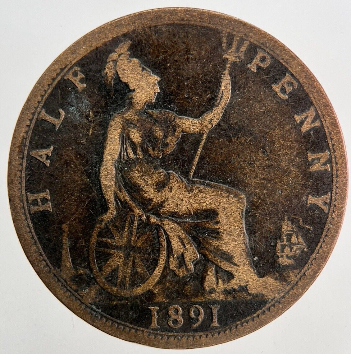 1891 Victoria Half-Penny Coin | Collectable Grade