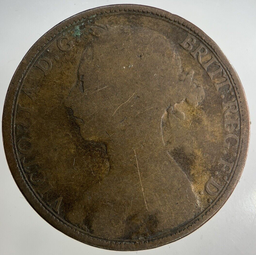 1891 Victoria One Penny Coin | Collectable Grade