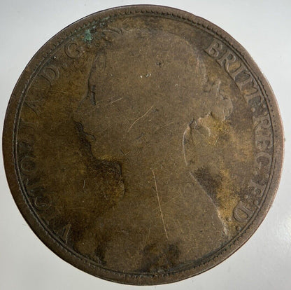 1891 Victoria One Penny Coin | Collectable Grade