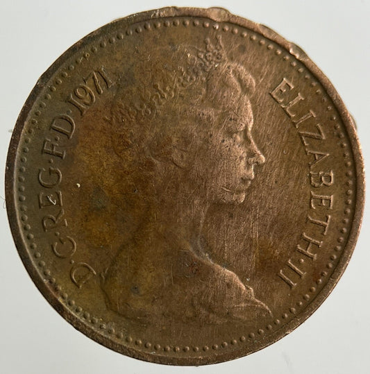 1971 Elizabeth II 2nd New 1/2 Half-Penny Coin | Fine Collectable Grade
