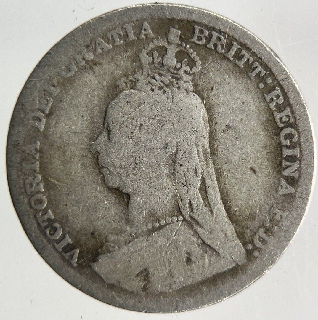 1891 Victoria Threepence Silver Coin | Fine Collectable Grade