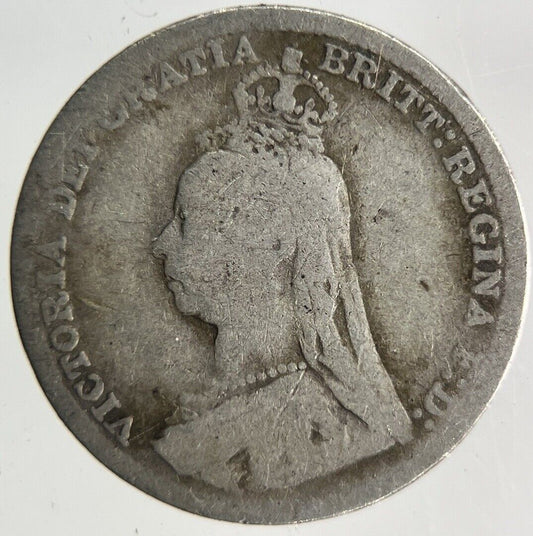 1891 Victoria Threepence Silver Coin | Fine Collectable Grade