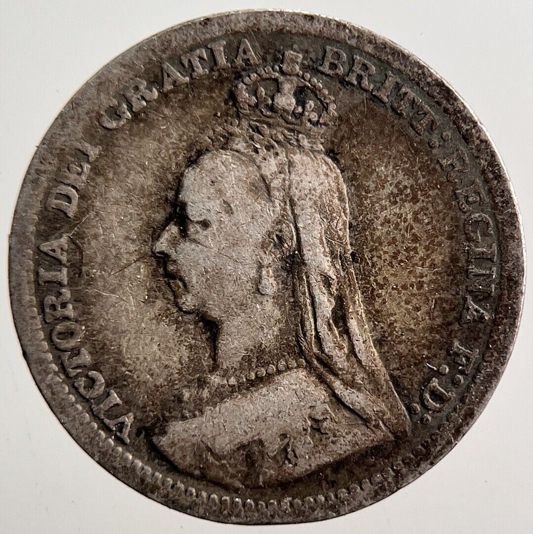 1891 Victoria Threepence Silver Coin | Collectable Grade | a3584