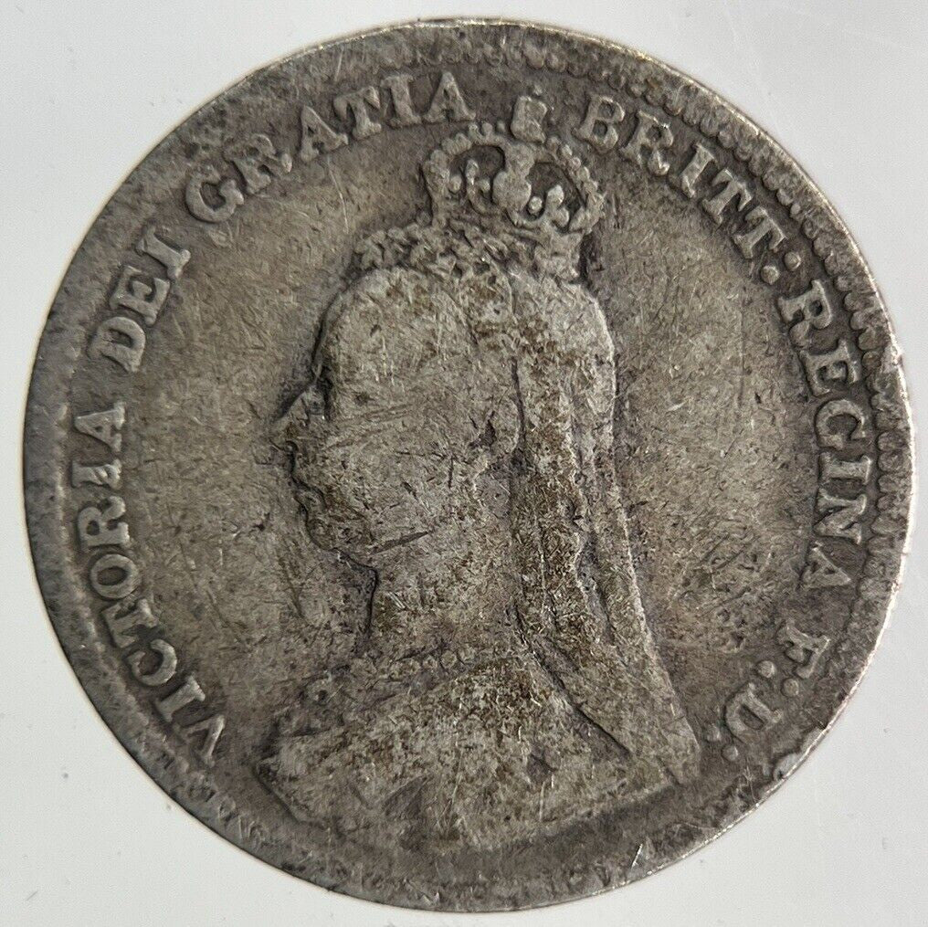 1891 Victoria Threepence Silver Coin | Fine Collectable Grade