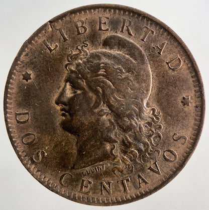 1892 Argentina Dos 2 Centavos Coin | Collectable Grade