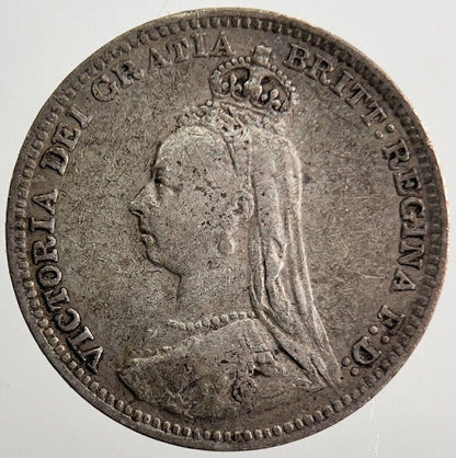 1891 Victoria Threepence Silver Coin | Fine Collectable Grade | a7215