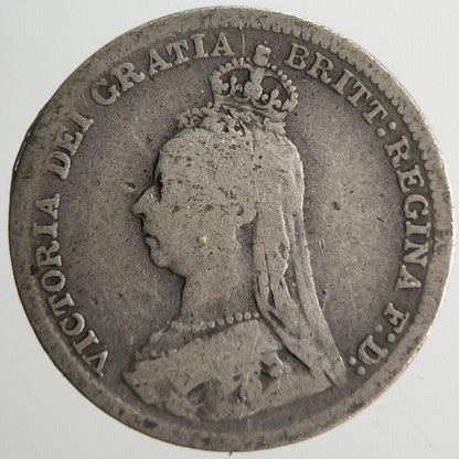 1891 Victoria Threepence Silver Coin | Collectable Grade | a4545