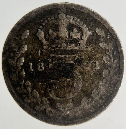 1891 Victoria Threepence Silver Coin | Collectable Grade