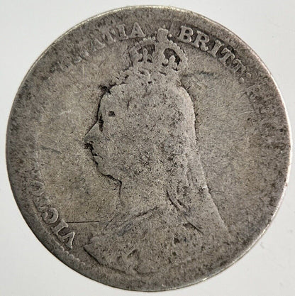 1891 Victoria Threepence Silver Coin | Fair Grade