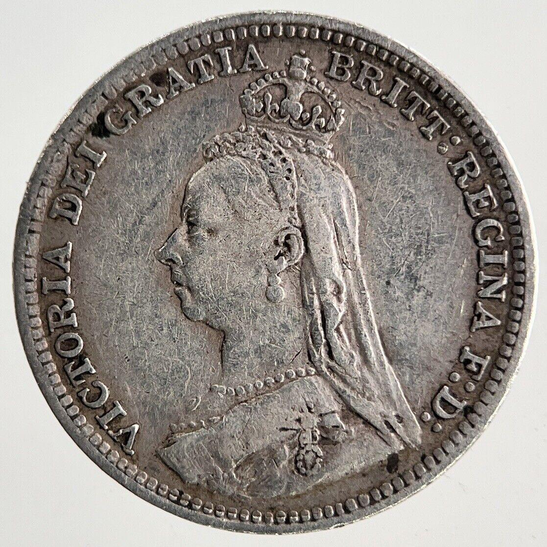 1891 Victoria Threepence Silver Coin | Fine Collectable Grade