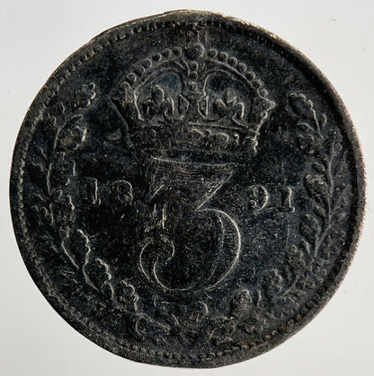 1891 Victoria Threepence Silver Coin | Fine Collectable Grade