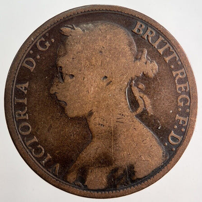 1891 Victoria One Penny Coin | Collectable Grade