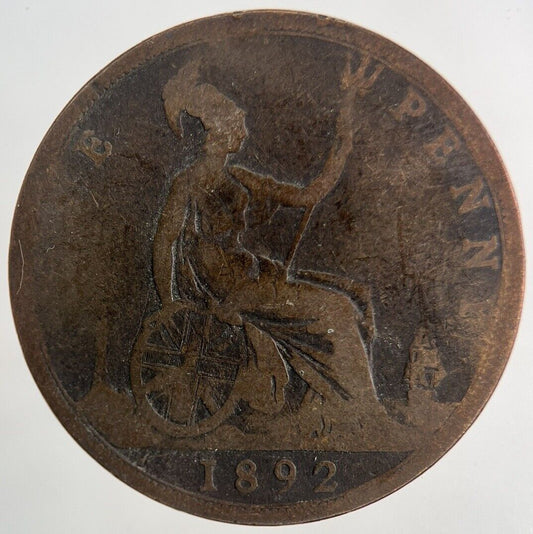 1892 Victoria One Penny Coin | Collectable Grade