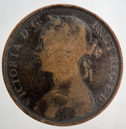 1892 Victoria One Penny Coin | Collectable Grade