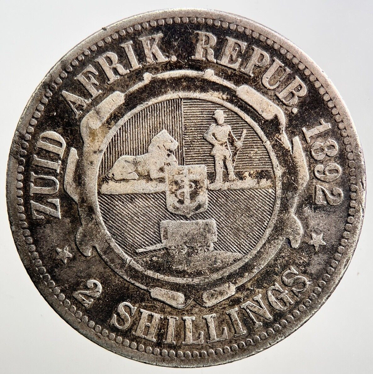 1892 South Africa Florin 2 Shillings Silver Coin | Collectable Grade | a3424