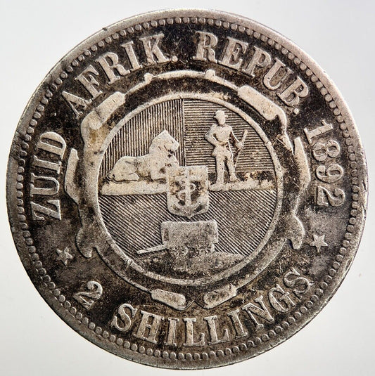 1892 South Africa Florin 2 Shillings Silver Coin | Collectable Grade | a3424