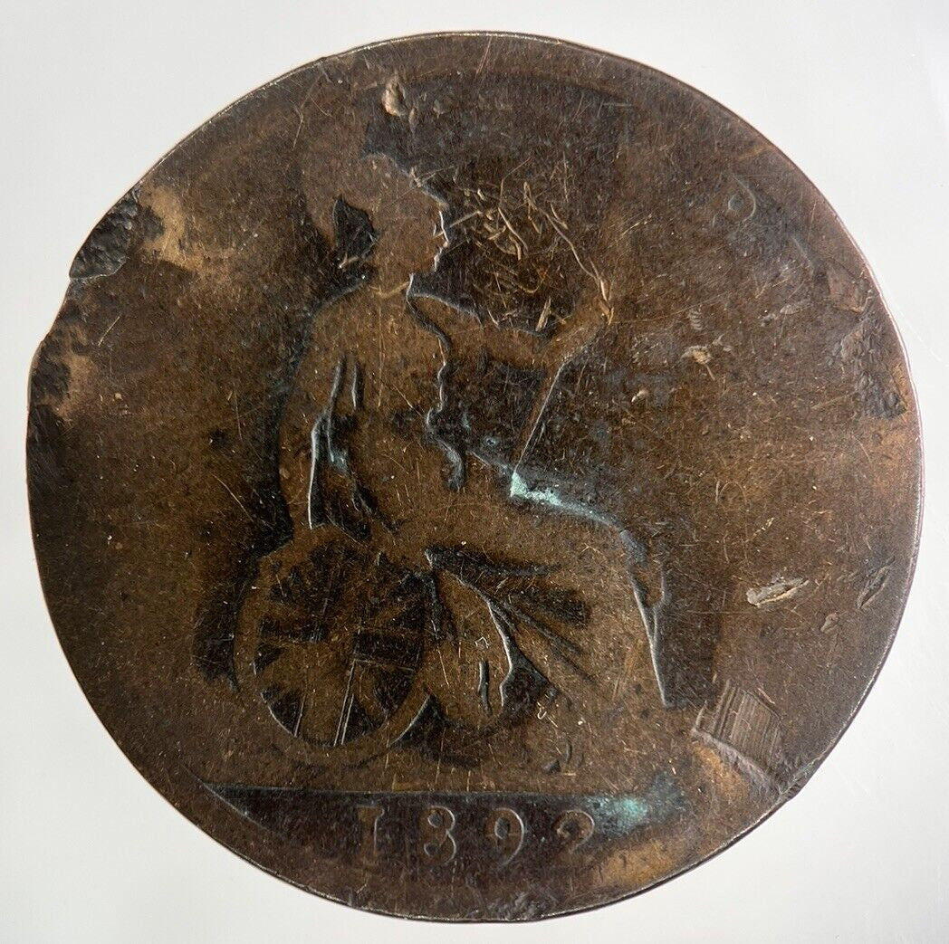 1892 Victoria One Penny Coin | Collectable Grade