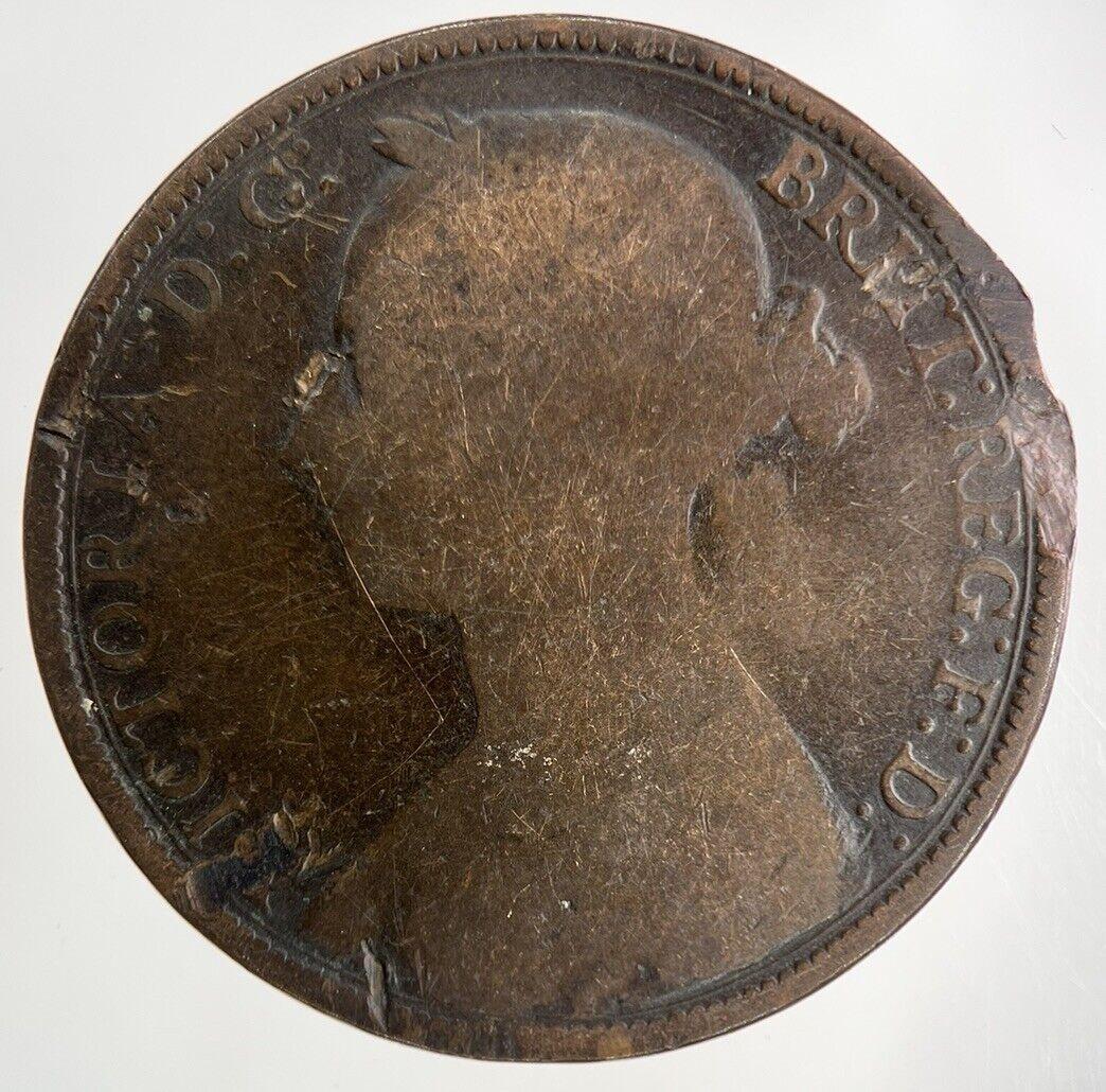 1892 Victoria One Penny Coin | Collectable Grade