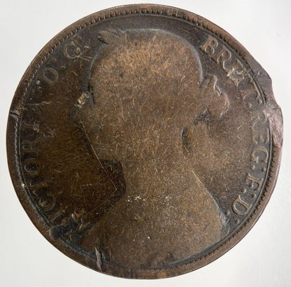 1892 Victoria One Penny Coin | Collectable Grade