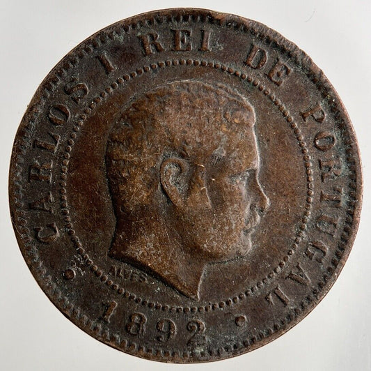 1892 Portugal X 10 Reis Coin | Collectable Grade