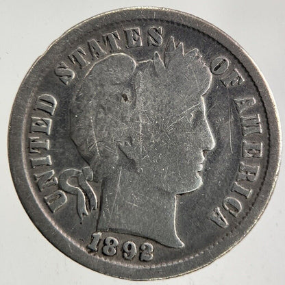 1892 US USA One Dime Silver Coin | Collectable Grade