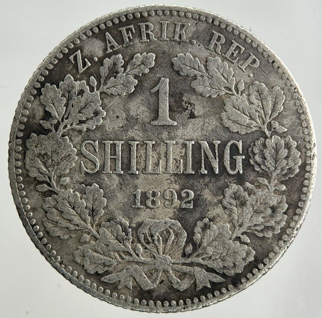 1892 South Africa One Shilling Silver Coin | Fine Collectable Grade